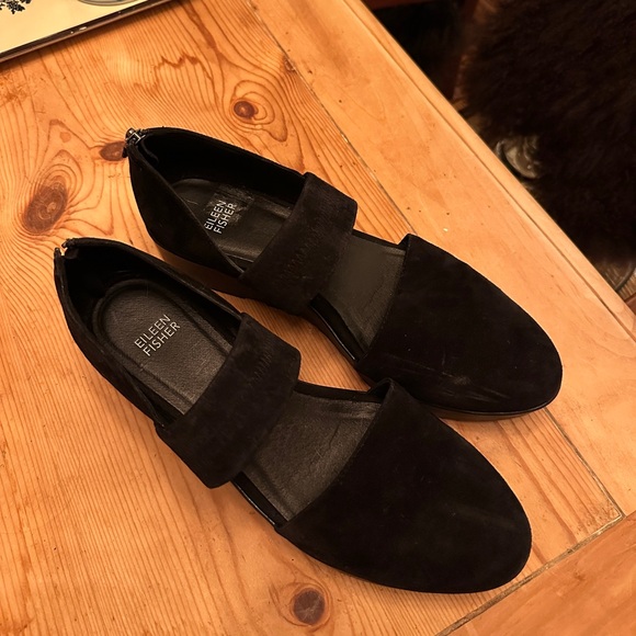 Eileen Fisher Marlow Black Platform Mary Jane Shoes - Picture 3 of 7